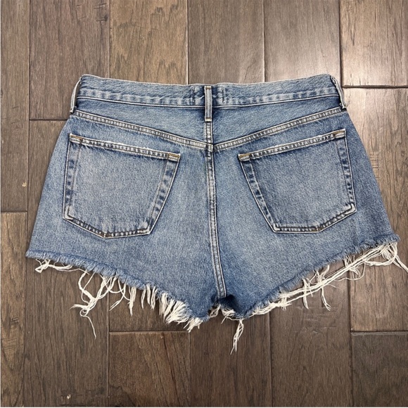 Agolde Parker Vintage Cut-Off Jean Shorts Lowkey - Picture 3 of 6